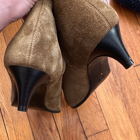 Zara Brown Suede Ankle Boots - Picture 5 of 5